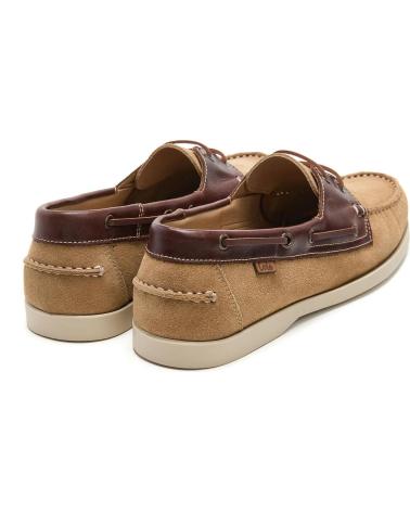 SCARPE DA BARCA LOIS JEANS IN CAMOSCIO CAMMELLO CON LACCI CAMEL