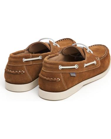 SAPATOS NÁUTICOS LOIS JEANS EM CAMURÇA CARVALHO COM ATACADORES ROBLE