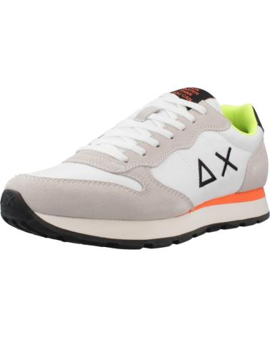 SUN68 ZAPATILLAS HOMBRE MODELO TOM FLUO COLOR BLANCO S01 BIANCO