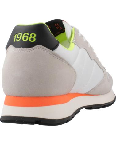 SUN68 ZAPATILLAS HOMBRE MODELO TOM FLUO COLOR BLANCO S01 BIANCO