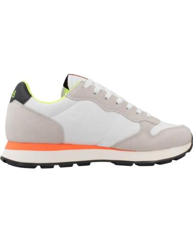 SUN68 ZAPATILLAS HOMBRE MODELO TOM FLUO COLOR BLANCO S01 BIANCO