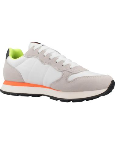 SUN68 ZAPATILLAS HOMBRE MODELO TOM FLUO COLOR BLANCO S01 BIANCO