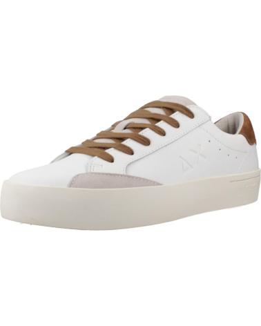 BASKETS SUN68 STREET CUIR BLANC S93 FOX S93 FOX