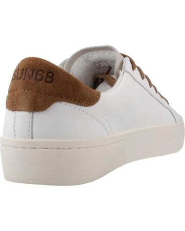 BASKETS SUN68 STREET CUIR BLANC S93 FOX S93 FOX