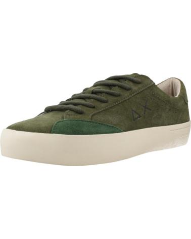 SUN68 ZAPATILLAS HOMBRE MODELO STREET SUEDE COLOR VERDE S74 MILITA