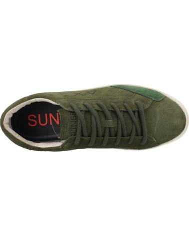 SUN68 ZAPATILLAS HOMBRE MODELO STREET SUEDE COLOR VERDE S74 MILITA