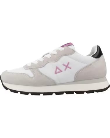 SUN68 ALLY SOLID NYLON Z44201 WOMENS WHITE SNEAKER BLANCO