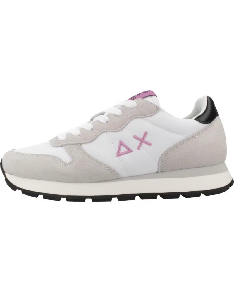 SUN68 ALLY SOLID NYLON Z44201 WOMENS WHITE SNEAKER BLANCO