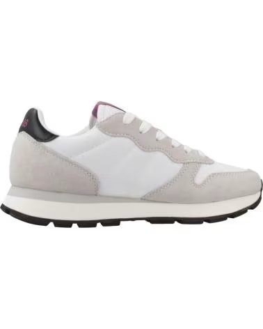 SUN68 ALLY SOLID NYLON Z44201 WOMENS WHITE SNEAKER BLANCO