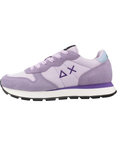 SUN68 ZAPATILLAS MUJER MODELO ALLY SOLID NYLON COLOR VIOLETA S24 L S24 LILLA