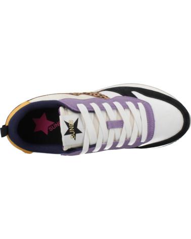 SUN68 STARGIRL S01 SNEAKER - MEHRFARBIG MIT LEOPARDENMUSTER S01 BIANCO