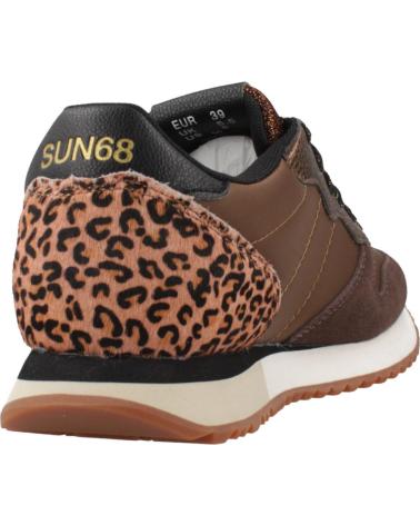 SUN68 ZAPATILLAS MUJER MODELO STARGIRL ANIMAL COLOR MARRON S93 FOX