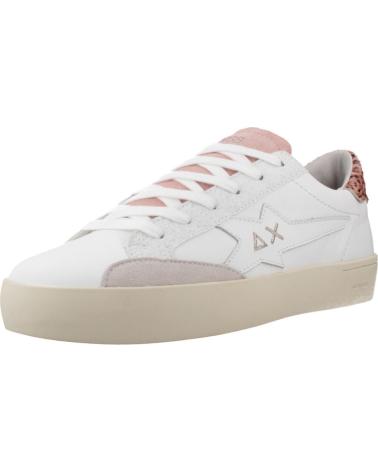 SUN68 ZAPATILLAS MUJER MODELO KATY LEATHER COLOR BLANCO S0104 BIAR