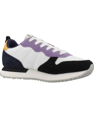 SUN68 STARGIRL S01 BIANCO - MEHRFARBIGE SNEAKER MIT LEOPARDENMUSTER S01 BIANCO