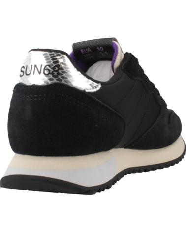 SUN68 STARGIRL S11 NERO - ZAPATILLAS NEGRAS CON LOGO GLITTER S11 NERO