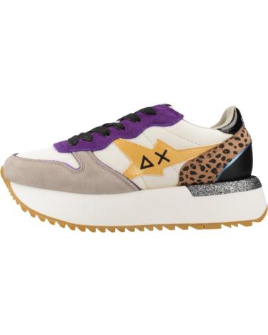 SNEAKERS SUN68 BIG STARGIRL MIX MATERIALE MULTICOLORE S31 BIANPA S31 BIANPA