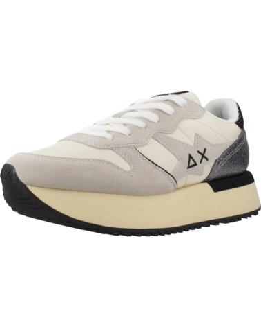 SUN68 BIG STARGIRL BAG S01 BIANCO SILVER SNEAKERS S01 BIANCO