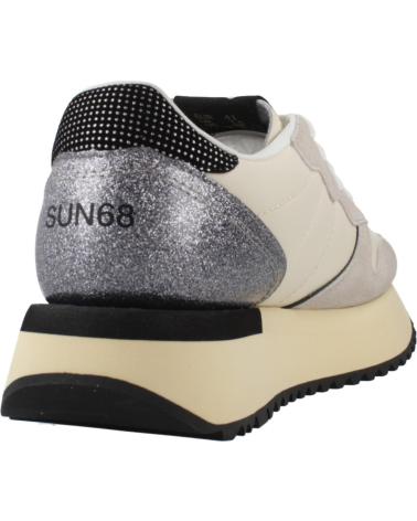 SUN68 BIG STARGIRL BAG S01 BIANCO SILVER SNEAKERS S01 BIANCO