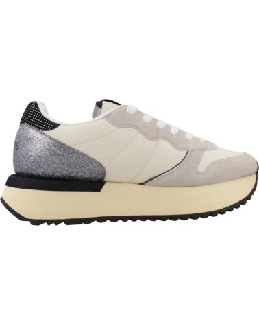 SUN68 BIG STARGIRL BAG S01 BIANCO SILVER SNEAKERS S01 BIANCO