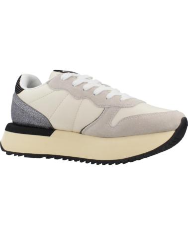 SUN68 BIG STARGIRL BAG S01 BIANCO SILVER SNEAKERS S01 BIANCO