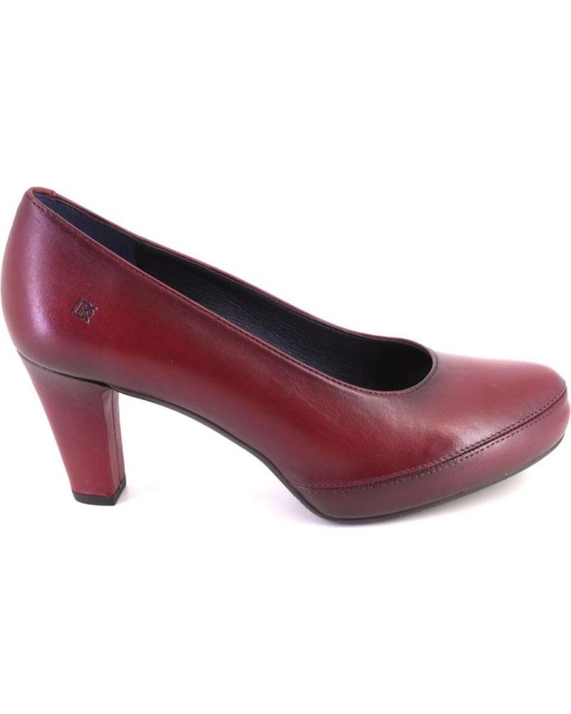 ZAPATOS DE SALÓN DORKING 5794 DE PIEL BURDEOS BURDEOS