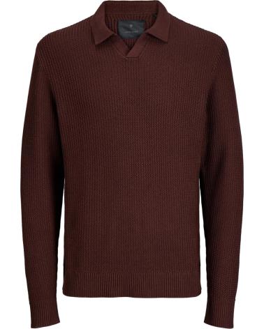 JACK AND JONES JERSEY CUELLO POLO HOMBRE JACK JONES 12277993 MARRON