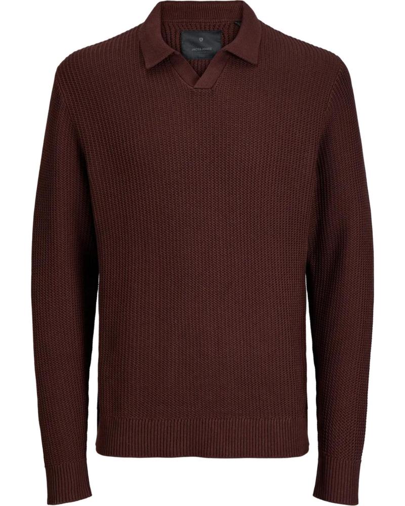 JACK AND JONES JERSEY CUELLO POLO HOMBRE JACK JONES 12277993 MARRON