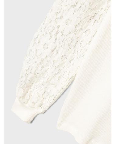 NAME IT TOP DE MANGA LARGA CON DETALLE TEXTURIZADO BEIGE