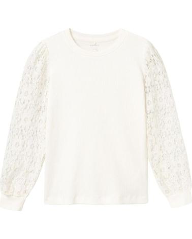 NAME IT TOP DE MANGA LARGA CON DETALLE TEXTURIZADO BEIGE