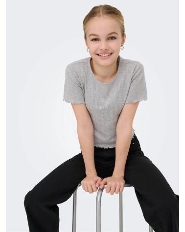 ONLY CAMISETA KIDS MANGA CORTA 15346405 GRIS GRIS