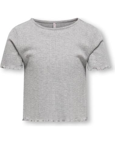 ONLY CAMISETA KIDS MANGA CORTA 15346405 GRIS GRIS