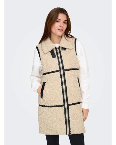 CHALECO LARGO ONLY ONLPARIS BEIGE 15349407 BEIG