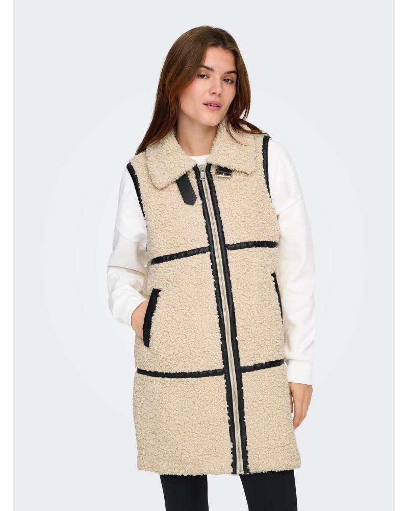 CHALECO LARGO ONLY ONLPARIS BEIGE 15349407 BEIG