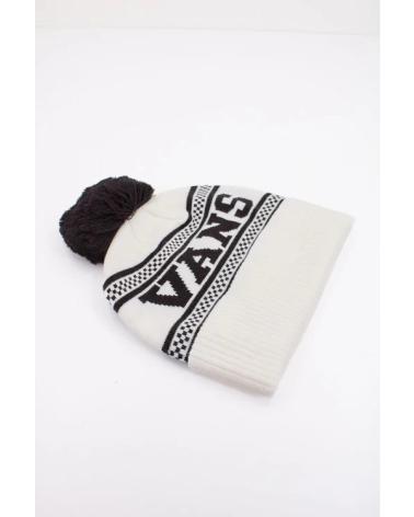 VANS OFF THE WALL STRICKMÜTZE VN000HT1FS81 JACQUARD-LOGO WEISS BLANCO