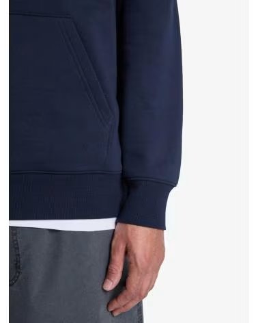 QUICKSILVER FELPA CON CAPPUCCIO EQYFT05053 LOGO STAMPATO AZUL MARINO