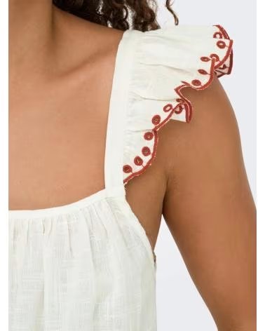 JACQUELINE DE YONG BLUSA 077-51195611185491 EN BLANCO PARA MUJER ROJO