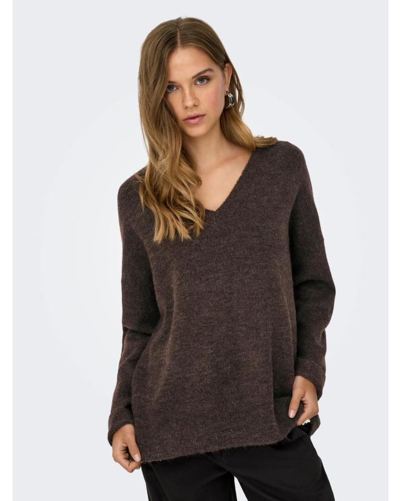 ONLY JERSEY ESCOTE V MODELO 15359335 MARRÓN MARRóN
