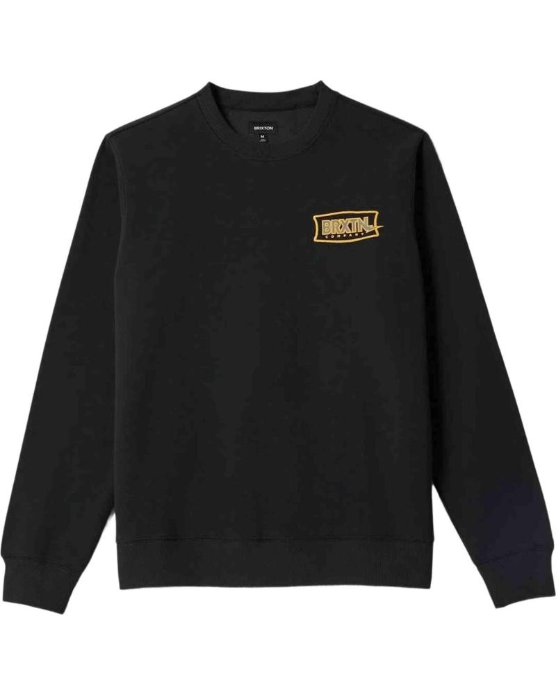BRIXTON SUDADERA EN COLOR PARA HOMBRE NEGRO