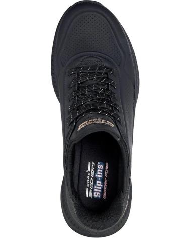 SNEAKERS SKECHERS SLIP-INS BOBS SQUAD CHAOS KEY LOOK NERE NEGRO
