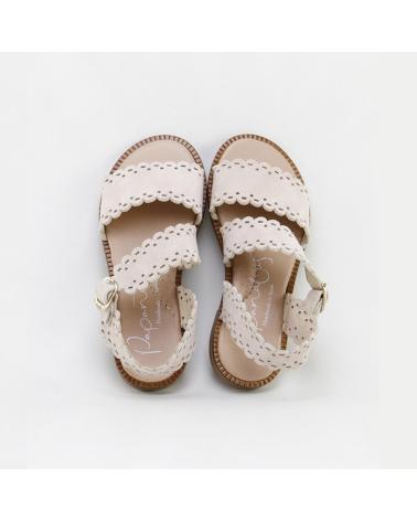 ELI SANDALIAS FESTONEADAS ANTE 1957 ROSA