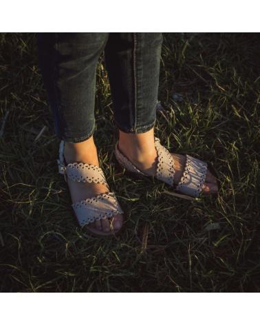 ELI SANDALIAS FESTONEADAS ANTE 1957 ROSA