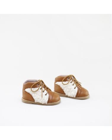 ELI BOTITA PIEZAS CUERO CUCADA 1957 MARRON