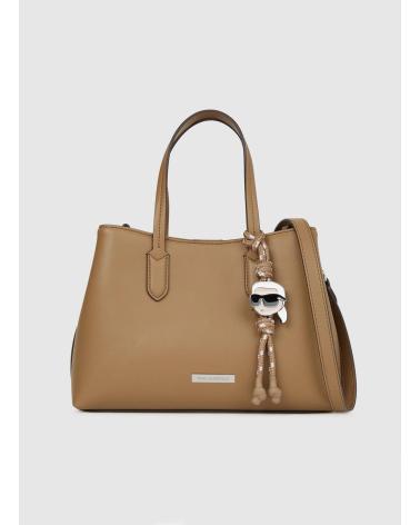 KARL LAGERFELD IKON SMOOTH SM TOTE TAUPE