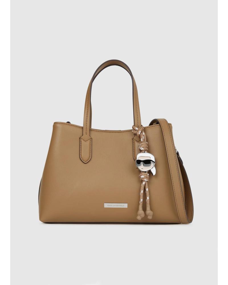 KARL LAGERFELD IKON SMOOTH SM TOTE TAUPE