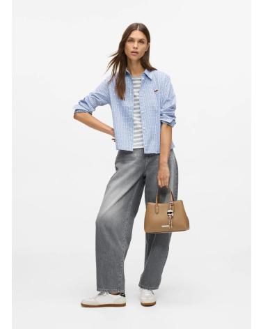 KARL LAGERFELD IKON SMOOTH SM TOTE TAUPE