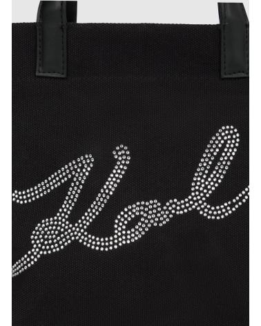 KARL LAGERFELD K-SIGNATURE E-W RH MN SHOPPER NEGRO