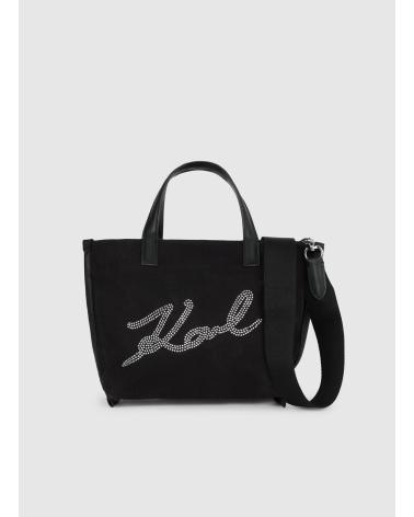 KARL LAGERFELD K-SIGNATURE E-W RH MN SHOPPER NEGRO