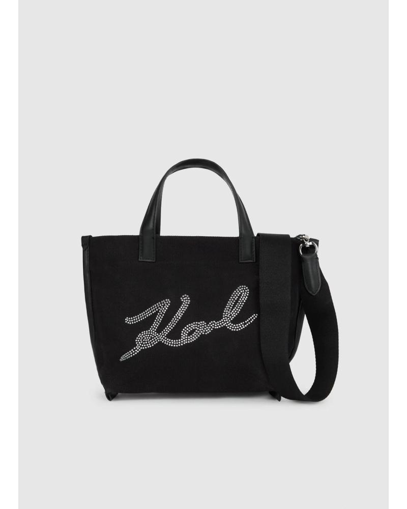 KARL LAGERFELD K-SIGNATURE E-W RH MN SHOPPER NEGRO