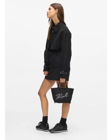 KARL LAGERFELD K-SIGNATURE E-W RH MN SHOPPER NEGRO