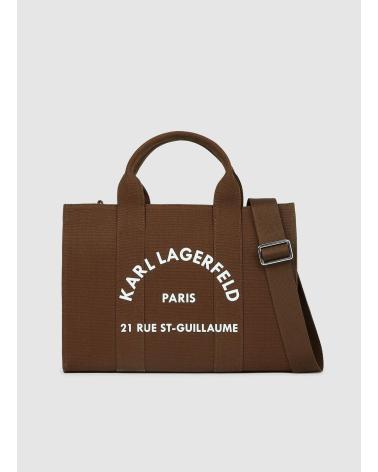 KARL LAGERFELD K-RSG SQUARE MEDIUM TOTE MARRON